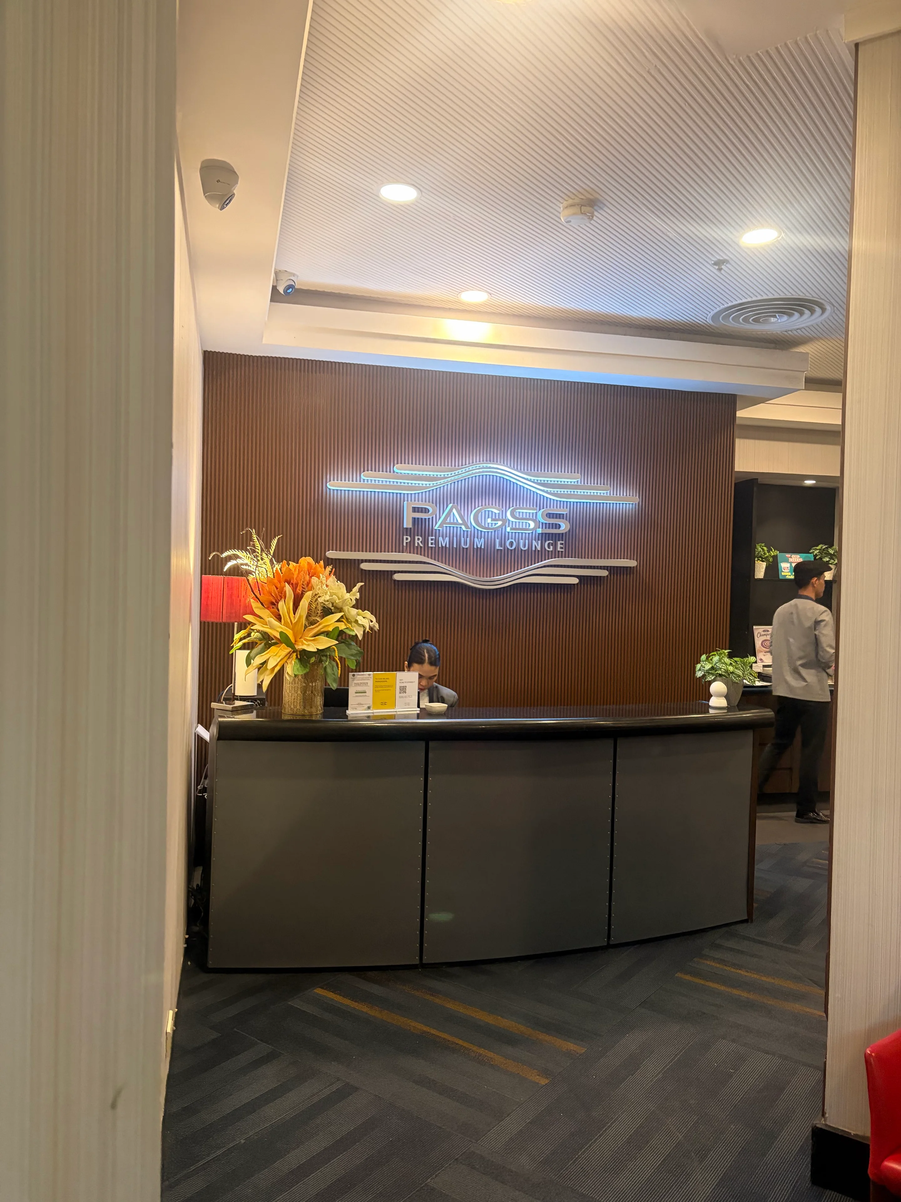 PAGSS Premium Loungeの受付